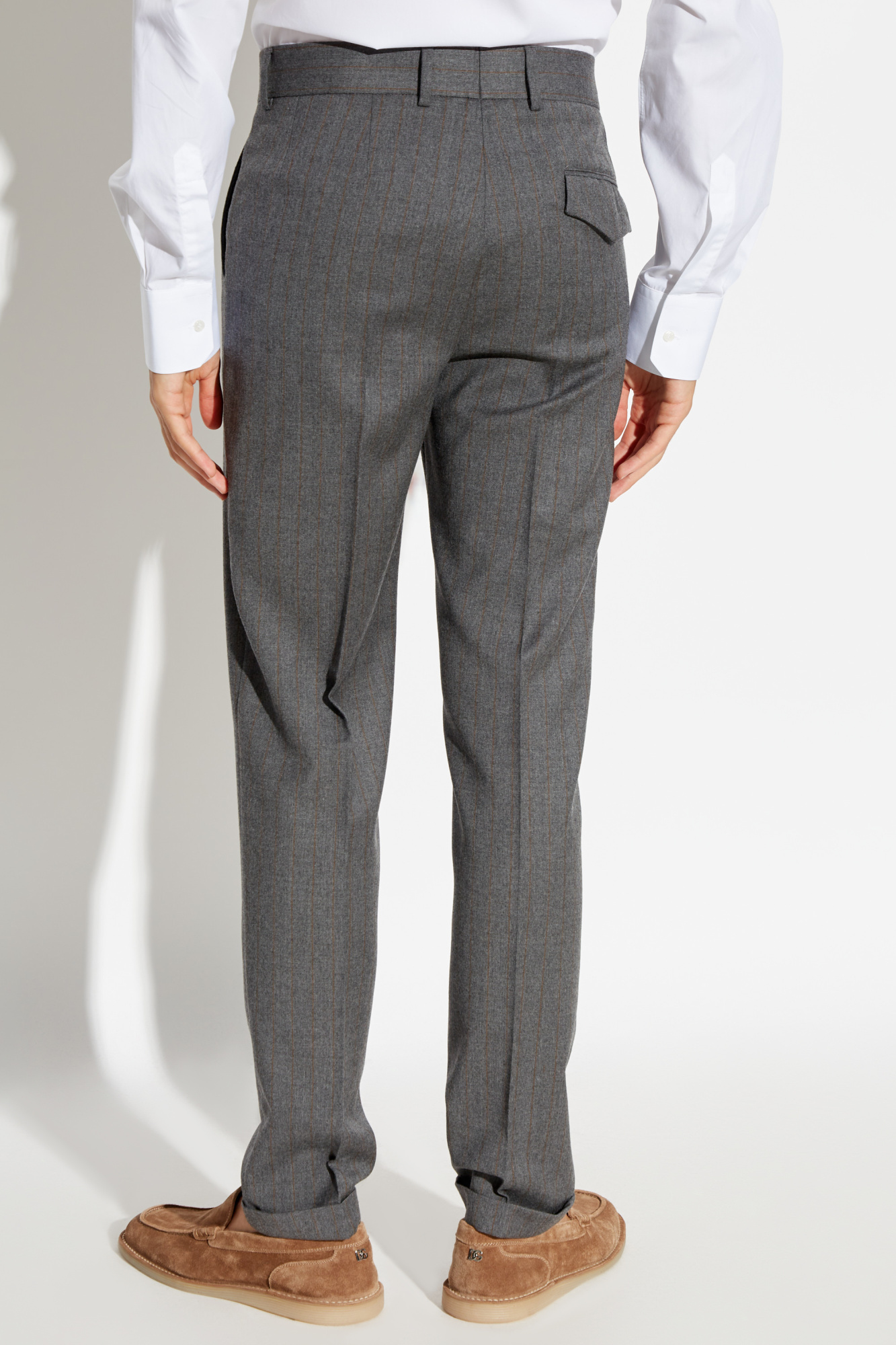 【関税＆送料込み】Dolce & Gabbana Wool Trousers Dolce & Gabbana Wool Tuxedo Trousers | Sendegaro US